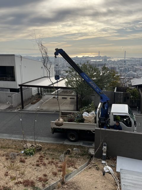 高級住宅お庭工事